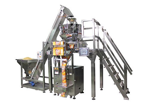 Автоматическая вертикальная упаковочная машина с многоголовочным весовым дозатором HSY-VE1432MW14S