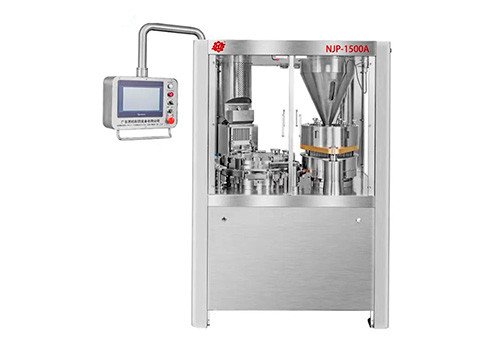 Автоматическая капсулонаполнительная машина NJP-1200A/1500A (кулачковый механизм, кнопочное управление, сенсорный экран)