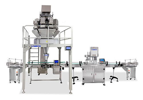 Автоматическая линия LFGA-022 для фасовки, укупорки и запайки бутылок с семенами  