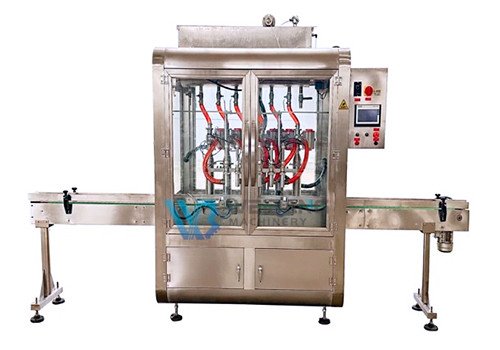 WB-J6 Automatic 6 Head paste Jam Jar Honey Ketchup Hot Sauce Filling Machine