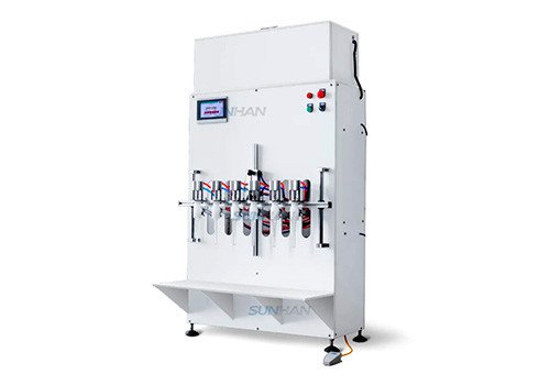 SH-YTCR6 Semi-automatic 6 Heads Toilet Bowl Cleaner Bleach Disinfectant Anti Corrosive Chemical Liquid Filling Machine