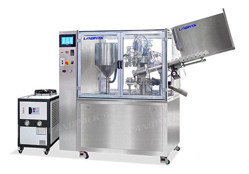 Автоматическая машина для наполнения и запайки туб LD-TS100 для фасовки паст и жидкостей 