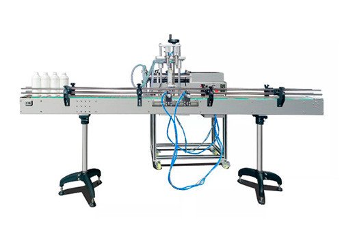 SLF-2-E Полуавтоматическая поршневая машина для розлива напитков, масла, жидкостей, саше и сока в бутылки и пакеты