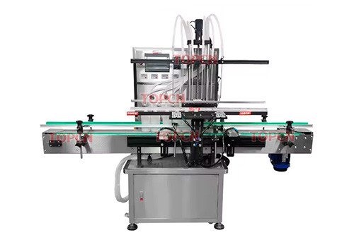 Линейная машина для розлива косметики, парфюмерии и спирта с магнитным шестеренчатым насосом TLFM-M4