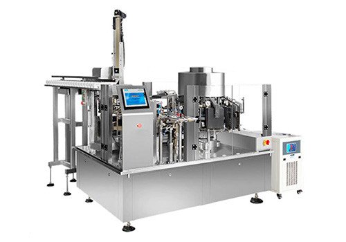 Высококачественная ротационная вакуумная упаковочная машина LDZK-160 для фасовки солений и кимчи в готовые дойпаки 