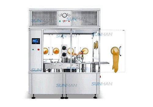 SH-AFC9H Automatic Peristaltic Pump Skin Serum Liquid Vial Filling Rubber Stoppering Sealing Machine with Laminar Flow Hood