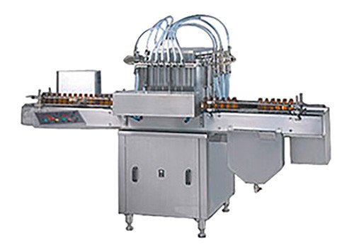 Automatic Eight Head Volumetric Pesticides Bottle Filling Machine: Model SBLF – 200