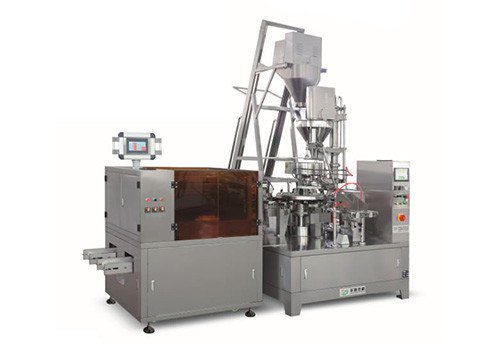 Вакуумная ротационная упаковочная машина HLGD-ZKJ-200 для фасовки солений и горчичных корнеплодов