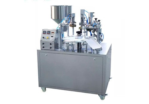 Полуавтоматическая машина для наполнения и запечатывания композитных туб NF-30 для косметики