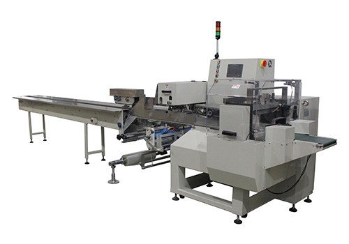 Автоматическая поточная горизонтальная упаковочная машина HSY-HFW680D-3S