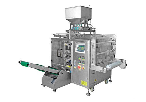 Многорядная машина для упаковки жидкого антисептика для рук в сашеты с боковой запайкой LD-480V/LD-720V/LD-960V