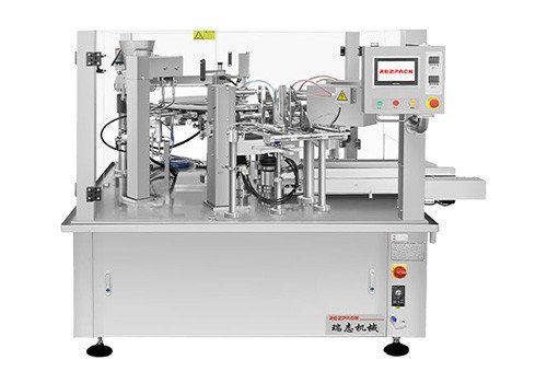 Роторная машина для захвата, наполнения и запайки готовых пакетов RZ10-220E