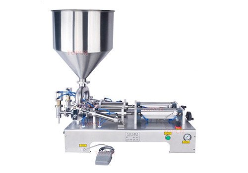 Полуавтоматическая двухголовочная машина для розлива крема, геля, жидкости и пасты G2WG