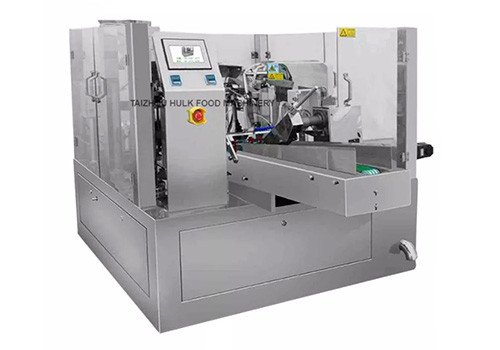 Упаковочная машина VFS-80 с роторной подачей готовых пакетов для жевательных конфет