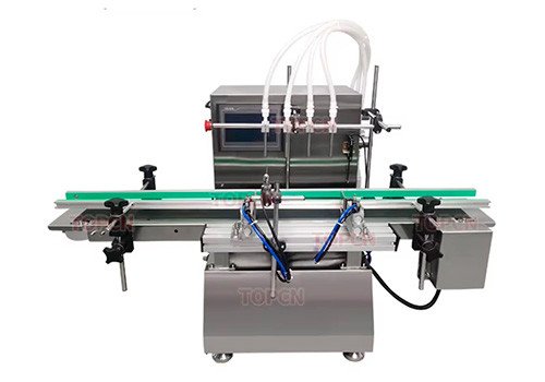 Компактная машина для розлива в стеклянные бутылки TLFM-4MLB с конвейером