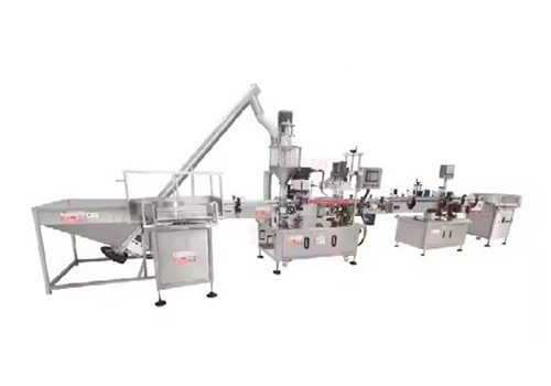 Автоматическая шнековая линия TP-LP1200 для розлива, укупорки, маркировки и упаковки порошковых продуктов