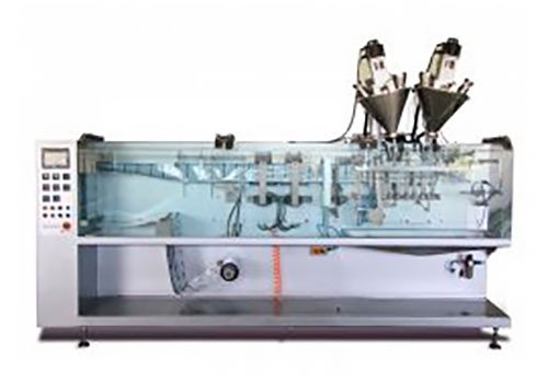 Фасовочная машина HS-180 для упаковки в небольшие пакеты саше с 3-х и 4-х сторонней запайкой