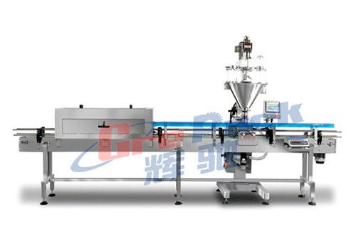 Автоматическая линия розлива порошковых продуктов в банки с весовым дозированием