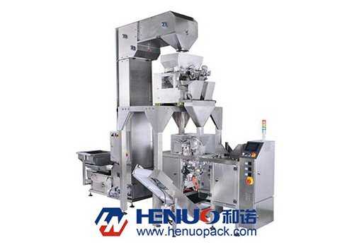 Упаковочная машина HNDG-K300-2T с двухголовочным весовым устройством под дой паки.