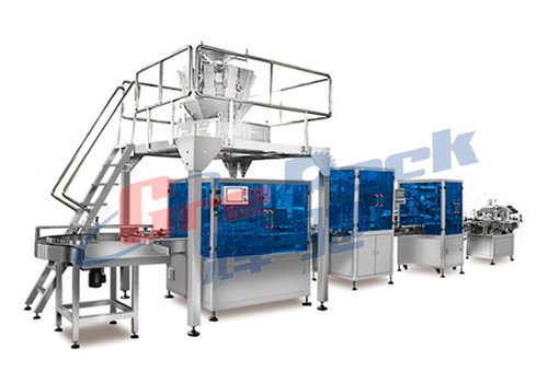 Автоматическая линия фасовки и взвешивания гранулированных продуктов