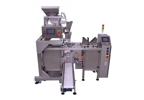 Упаковочная машина HNDG-K300-1T с одноголовочным весовым устройством под дой паки.