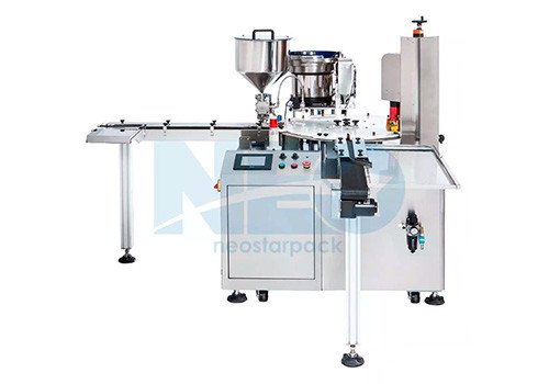 Оборудование для наполнения и укупоривания флаконов FC4077 (Линия розлива и укупоривания с поршневым насосом)