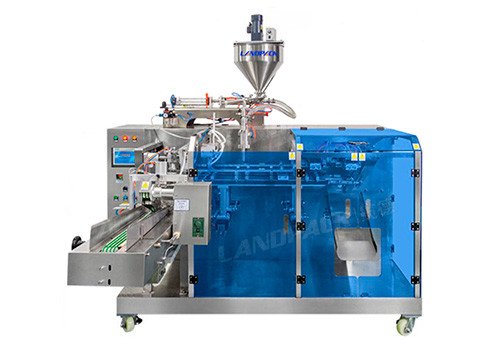 Автоматическая горизонтальная упаковочная машина в готовые дойпаки майонеза, паст, соусов LDSP-160/LDSP-210/LDSP-260  