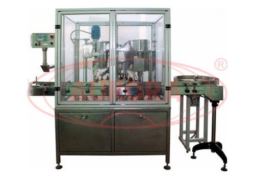 Monoblock "Master" for Filling Pharmaceuticals in Glass Bottles with Dropper Plugs and Plastic Screw Caps