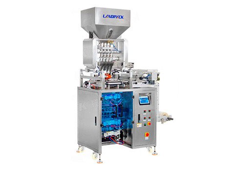 Автоматическая машина LDFS-480G для наполнения и упаковки сашетов с куриным экстрактом, приправами и смесью специй 