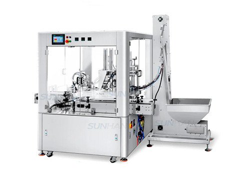 SH-AFC28B Monoblock Automatic Magnetic Pump Solid Air Freshener Odor Eliminator Gel Face Cream Paste Filling Capping Machine