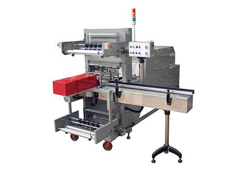 Автоматическая упаковочная машина SA-116 для бутылок, в комплектной упаковке.